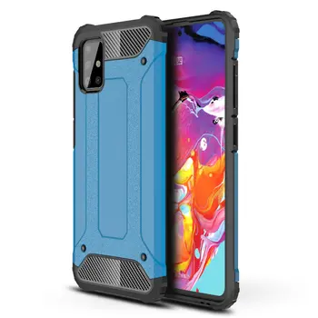 

30pcs/lot For Samsung Galaxy A51 Shockproof 2 in 1 Hybrid Heavy Duty Tough Armor Hard Case