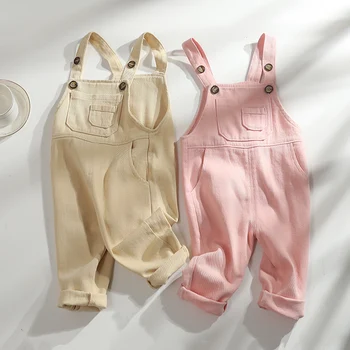 

new 2020 spring baby girl overall 80-100cm height boys pant 1pc baby girl romper baby boy overall children pant