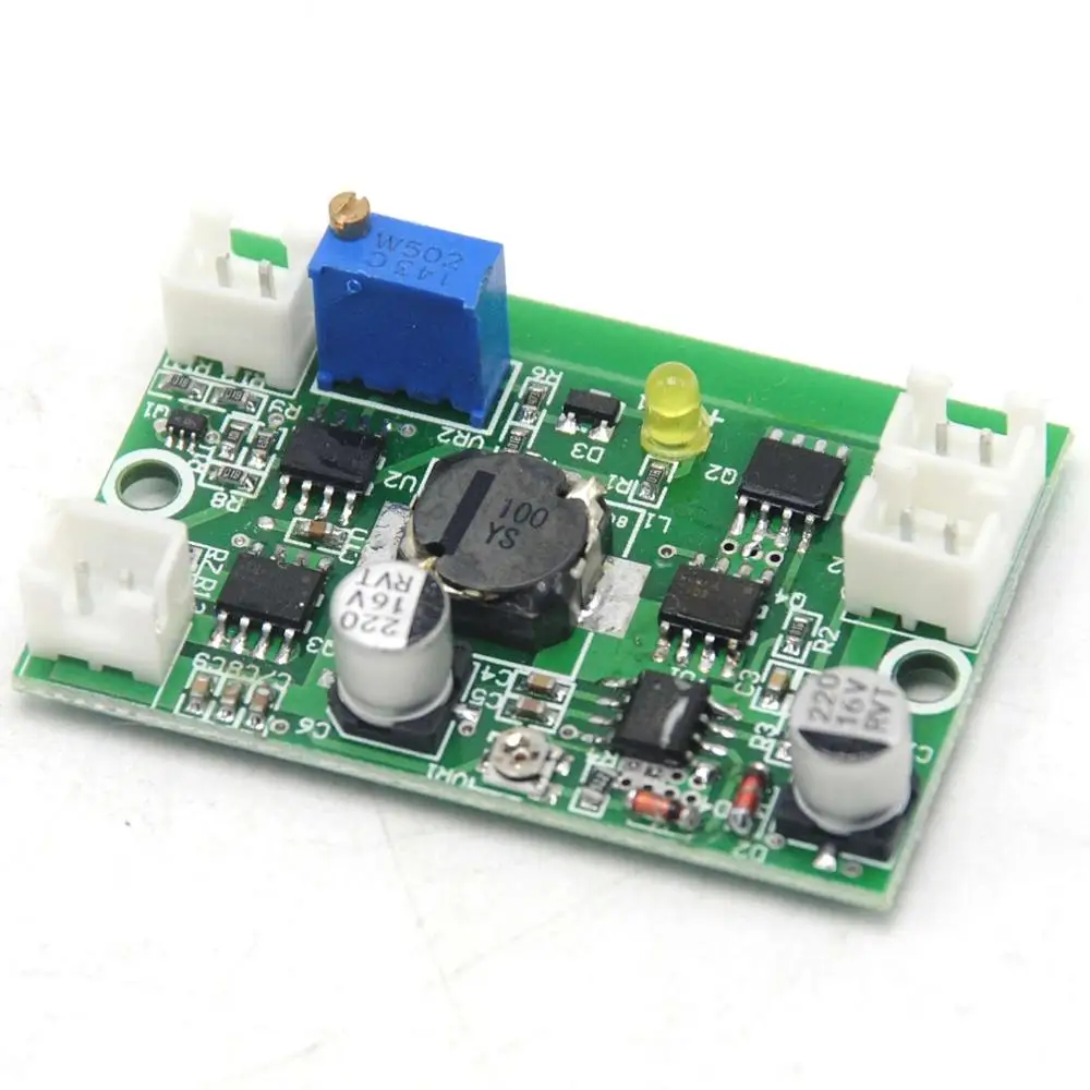 Adjustable Driver Board for 200mW-3500mW 405nm 450nm 520nm 3.5W 12V Laser Diode Module w/ TTL