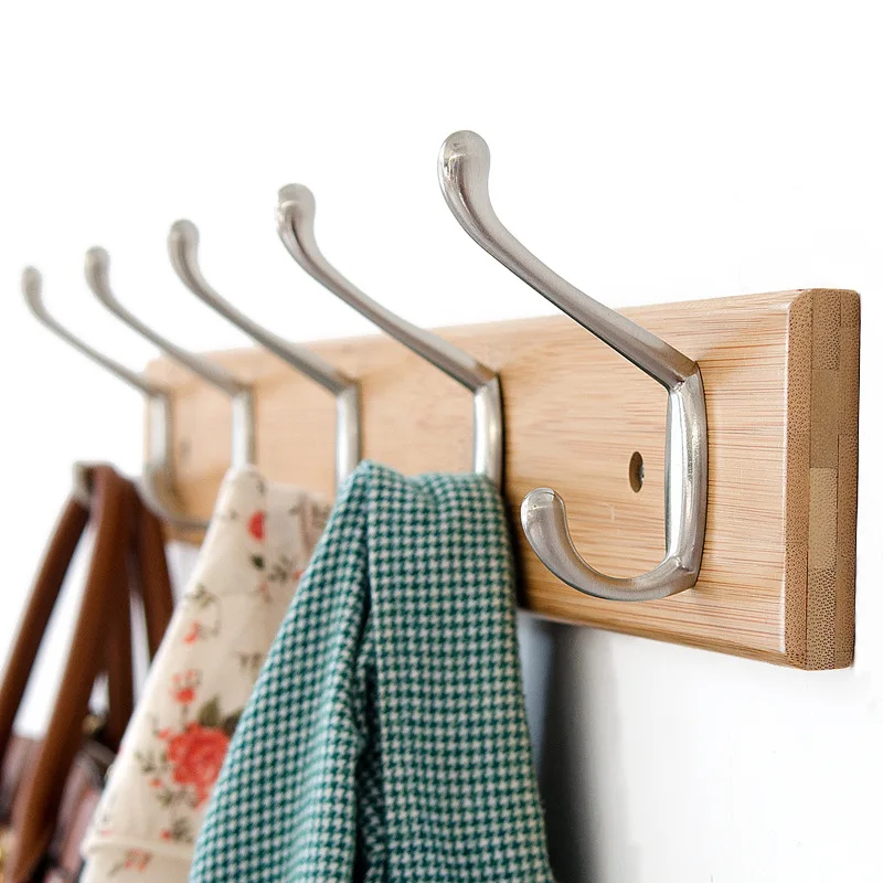 

[A Generation of Fat] Creative Wall Hallstand Corner Solid Wood Bathroom Bedroom Door after Hook Wood Clothes Hook
