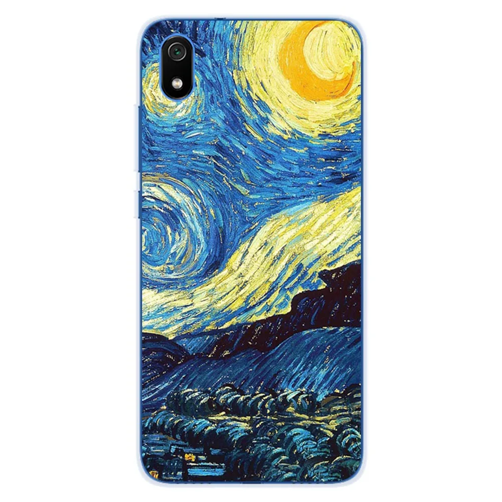 Милый художественный чехол Coque для Xiaomi Redmi 7 7a Новинка Цветы Силиконовый чехол для телефона Xiaomi Redmi 7A Redmi 7a задняя крышка Fundas - Цвет: Case 83