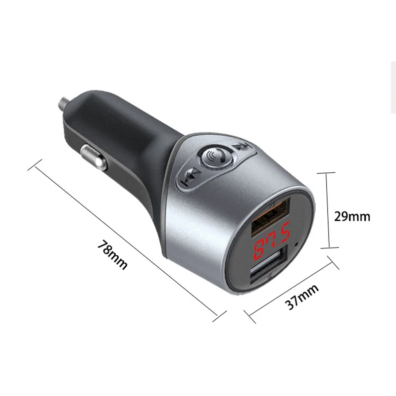 Устройство для автомобиля с двумя портами USB Bluetooth 5,0 MP3 плеер громкой связи Bluetooth приемник полный комплект плеера 5 V/2,1 LHB99