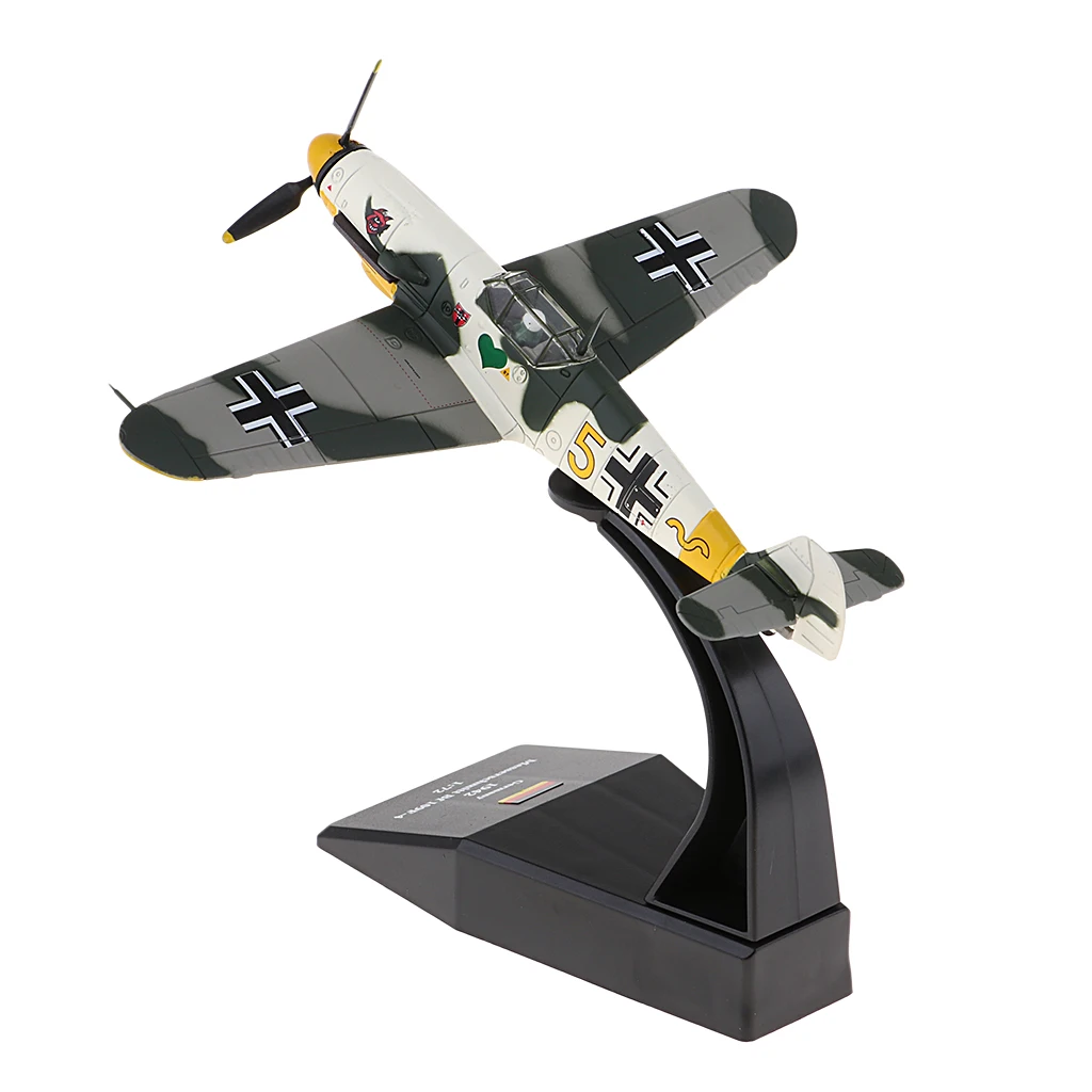 1:72 Bf-109 / Me-109 Germany Piston Fighter Plane Diecast Military Aviation Aircraft Model