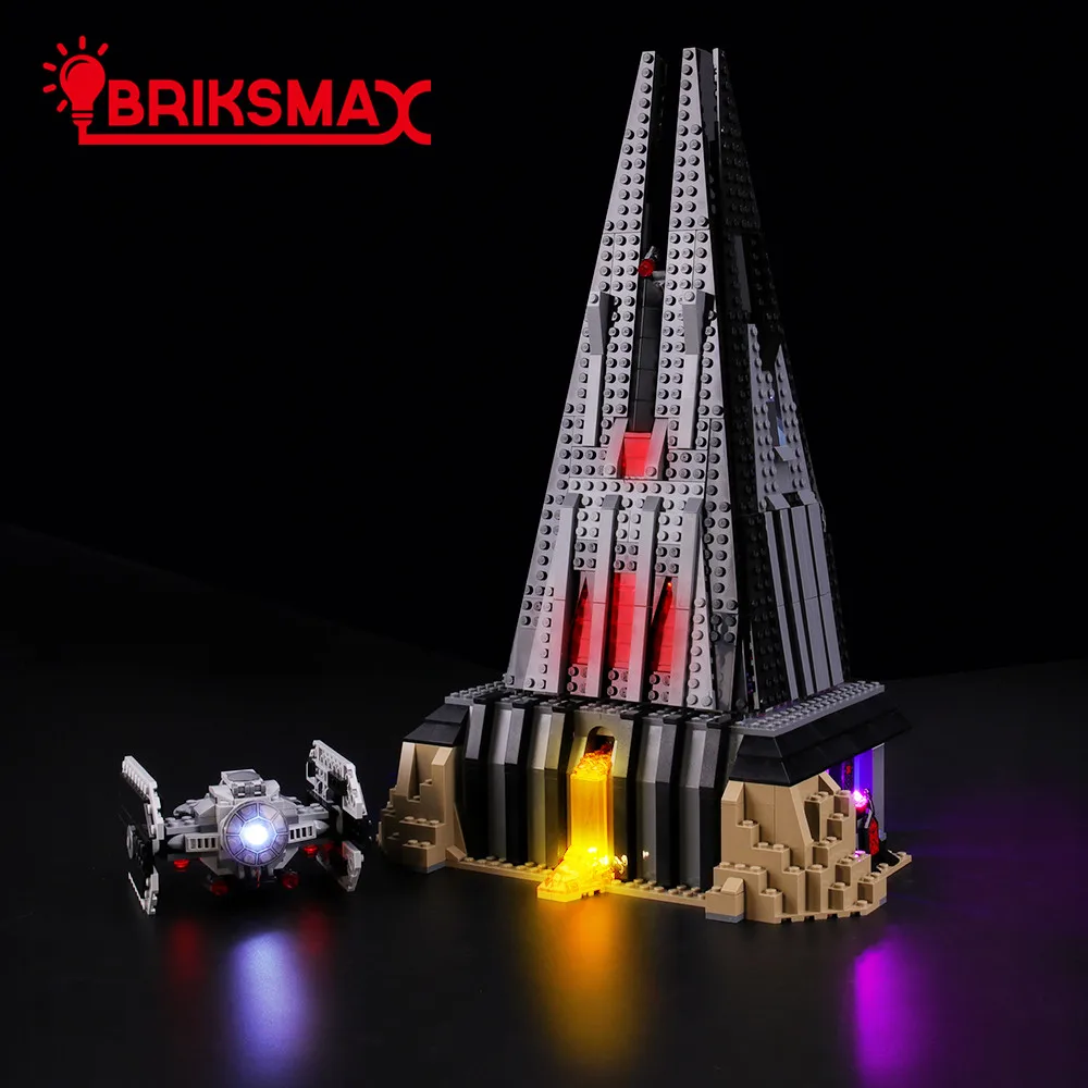 BriksMax светодиодный светильник для звездных войн Дарт Вейдер замок строительные