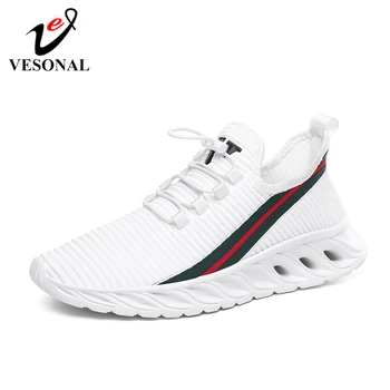 

VESONAL 2020 Lightweight Tide shoes Men Shoes Sneakers hip hop Breathable Comfortable Male Walking Footwear street Thick sole
