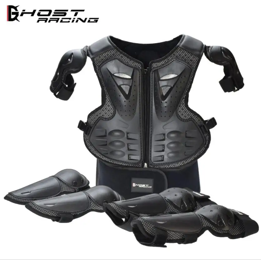 Защитное оборудование для мотоцикла, детская Защитная Одежда для велоспорта, защитный спортивный костюм для защиты колена, локтя и плеч