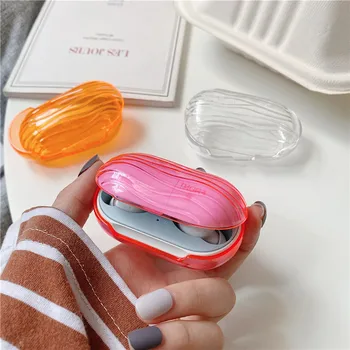 

Kjoew Simple Earphone Case For Samsung Galaxy Buds Plus Cases Transparent Headset For Galaxy Buds Plus Hard PC Protective Cover