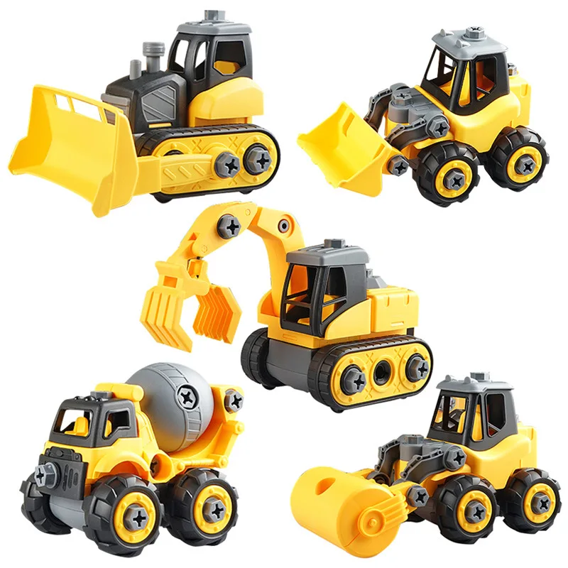Screw Nut Disassembly Assembly Engineering Truck Loading Unload  Bulldozer Child Creative Tool Education Toy DIY Puzzle Car Mode (5)