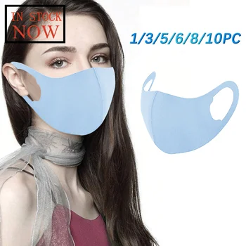 

1/3/5/6/8/10pcs Unisex Washable Reusable Mask Anti-dust Mouth Cover Dust Face Mask Fashion for Women Men Mouth Masks Mascarillas