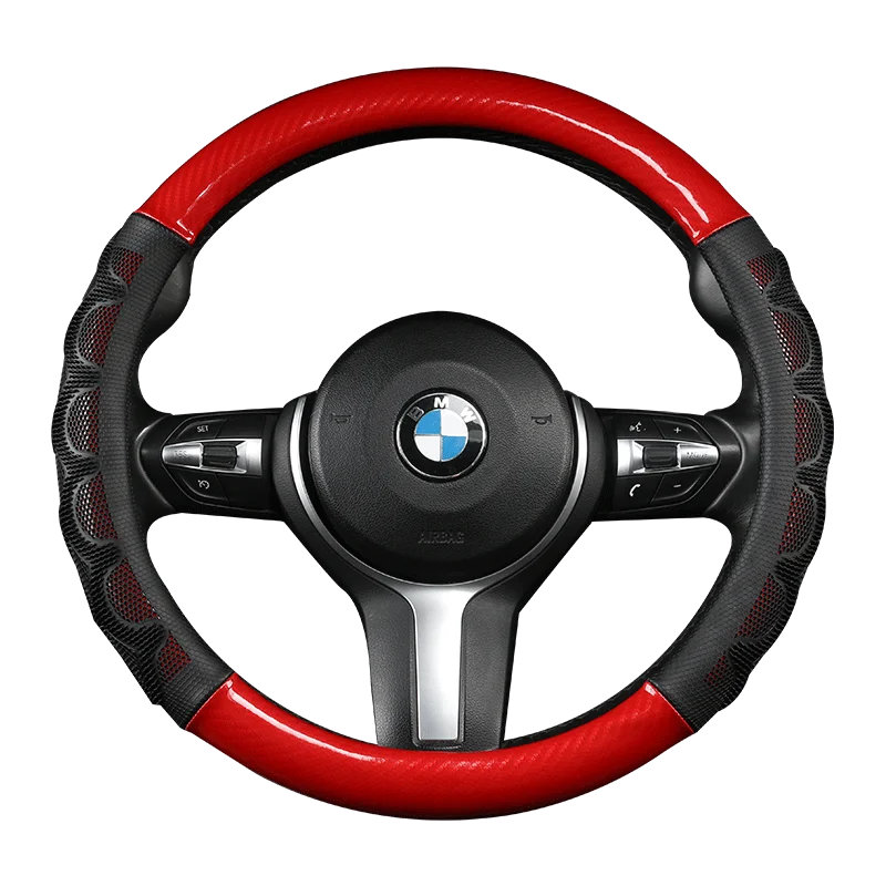 Автомобильный кожаный чехол на руль из углеродного волокна для Toyota RAV4 2003-2005 Celica 2003 Lexus IS200 300 1999-2005 - Название цвета: cx-o