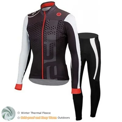 C6 Зимние Термальность флис ropa ciclismo hombre MTB для велосипедов, мотоциклов Костюмы Maillot одежда для велоспорта Велосипеды Джерси экшн-камеры go pro - Цвет: C6