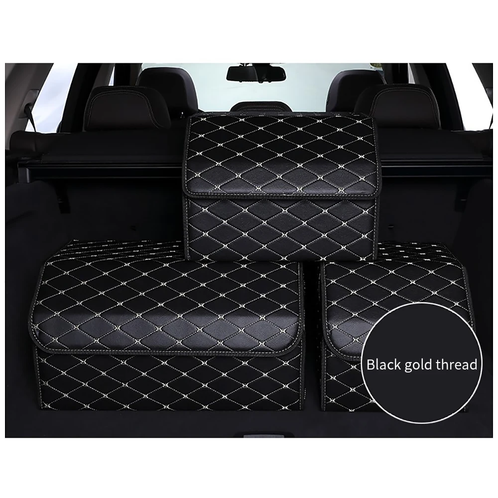 

TOSPRA Multipurpose Collapsible Car Trunk Storage Organizer With Lid Portable Car Storage Box Car Trunk Organizer