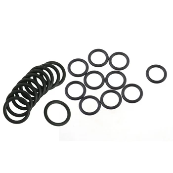 

20Pcs Black Rubber Oil Seal O Shaped Rings Seal Washers - 10Pcs 14 x 10 x 2 Mm & 10Pcs 16 x 12 x 2 Mm