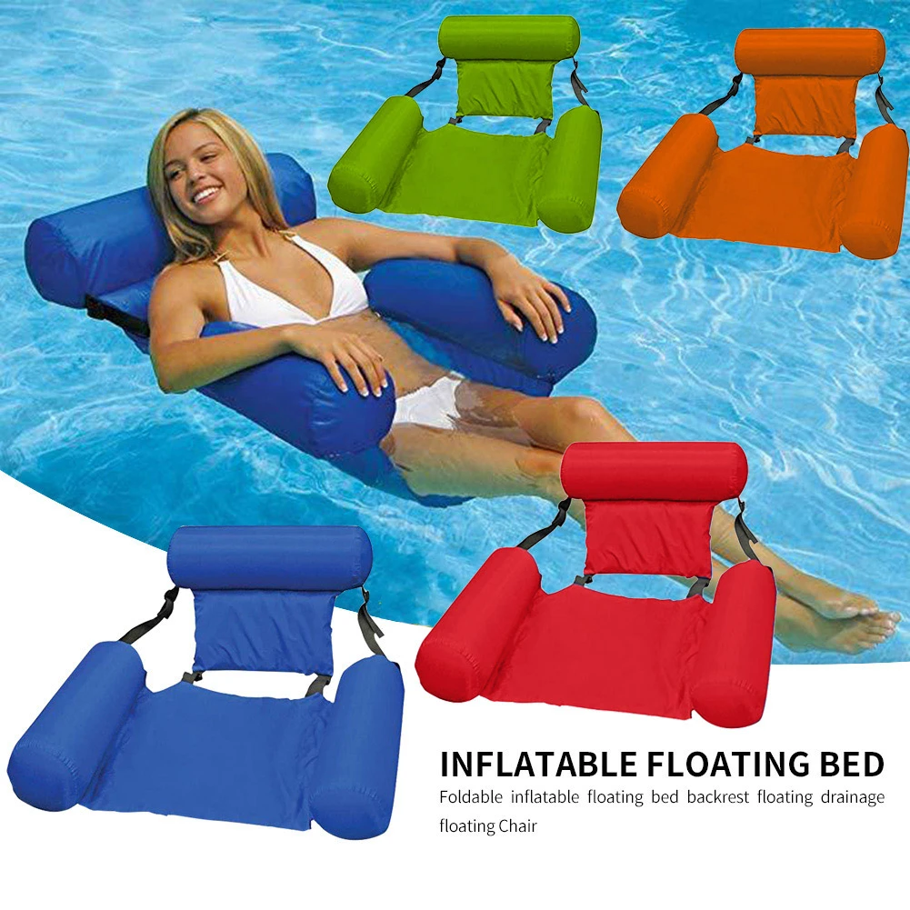 Colchón inflable para piscina, hamaca de agua, colchón de aire, playa, acuático, silla|Colchones de aire| - AliExpress
