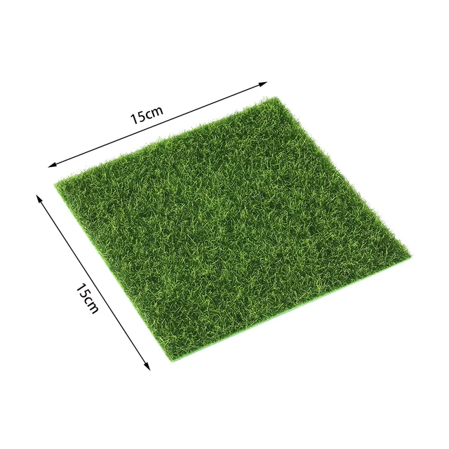 1Db 15 Cm × Hamis Fű A Babaház Miniatűrök Kertjéhez, Mesterséges Kézműves Dekorációhoz, Mini Ház Összegű Gyep Dísztárgyak - Image 2