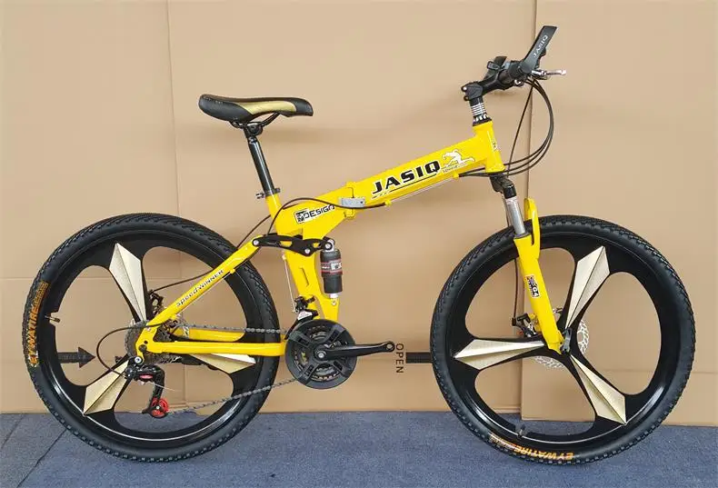 Folding Mountain Bike mountain bike 26-inch steel 21-speed bicycles dual disc brakes variable speed road bikes racing bicycle