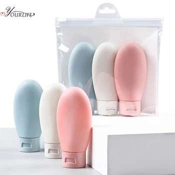 

OYOURLIFE 3pcs/set 60ml Portable Travel Soap Dispenser Bottle Bathroom Shampoo Shower Gel Hand Sanitizer Dispenser Container