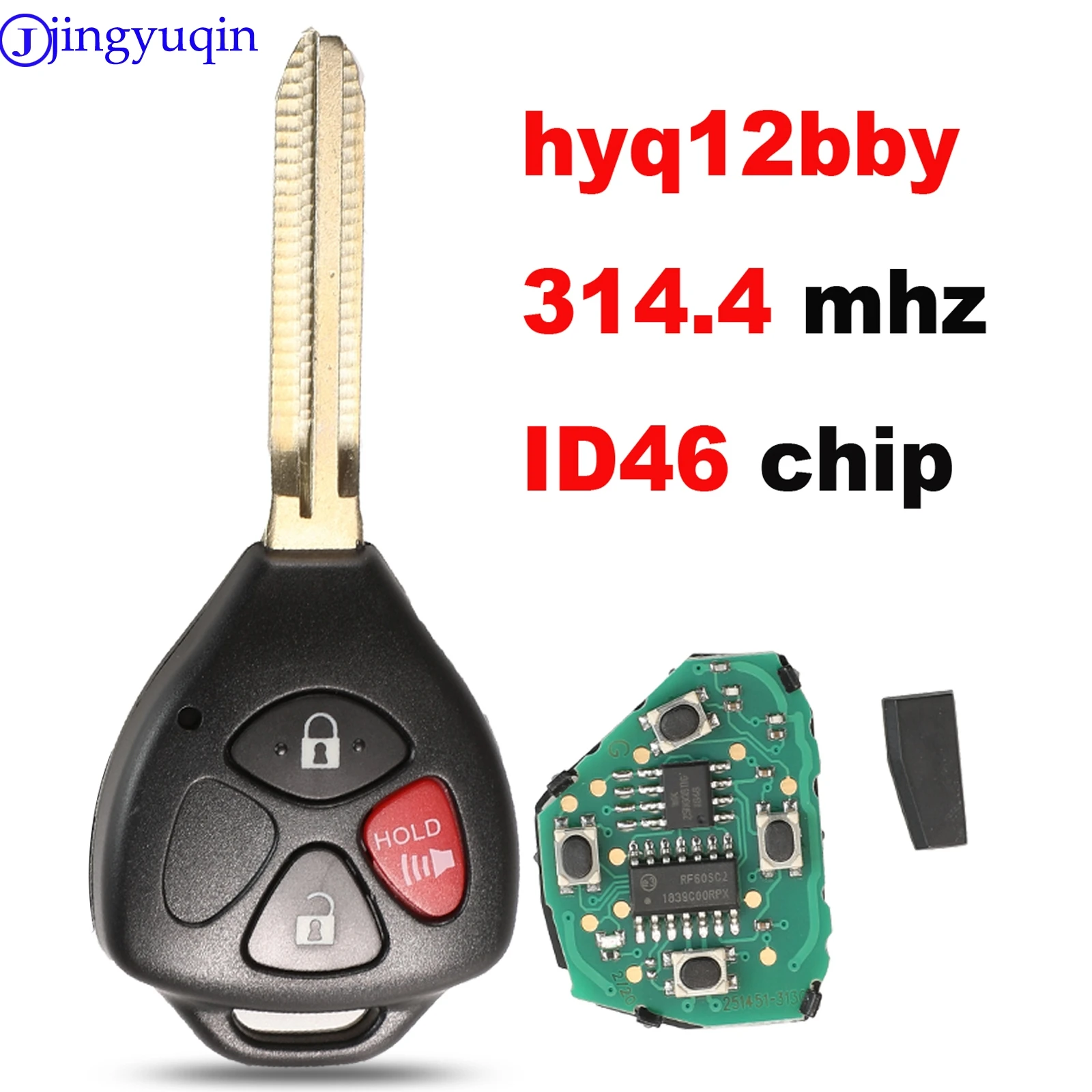 Jingyuqin 10ps HyQ12BBY 314 4 Mhz ID67 3/4 B Автомобильный Дистанционный ключ для Toyota Camry Avalon Corolla