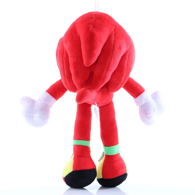 28cm Sonic Plush Doll Black Blue Yellow Hedgehog Soft Stuffed Toy Hot Game Shadow Knuckles Tails For Children Christmas Gifts