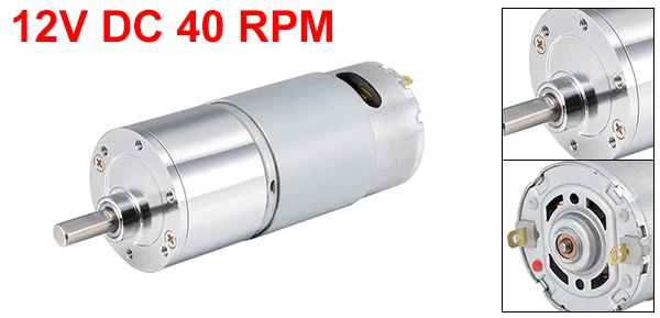 Uxcell 12/24V Шестерни мотор-редуктор постоянного тока 40-1000 RPM Высокий Крутящий Момент Электродвигателя снижение Шестерни коробка эксцентриковый Выход D вал M3 монтажное отверстие