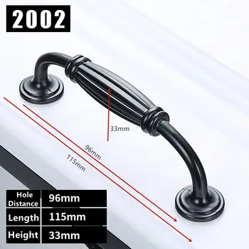 Black Cabinet Handle Bookcase Furniture Hardware Kitchen Door Knobs Cupboard Wardrobe Drawer Pulls Shoes Cabinet Handle