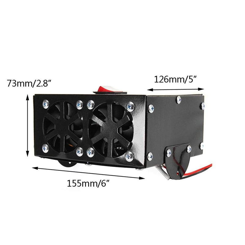 Размораживающая машина, 12V 800W электрический нагреватель воздуха нагреватель с четырьмя отверстиями для автомобиля грузовика RV