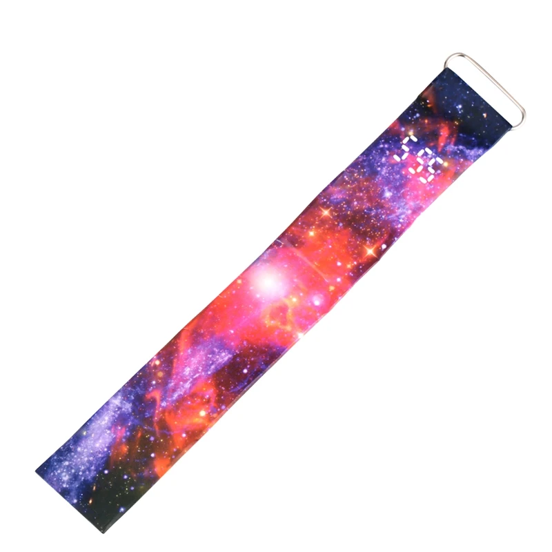

Red Sky Pattern Watch for Male Creative DuPont Paper Watches for Women Gift Charming Digital Time Display Wristwatch Bracelet