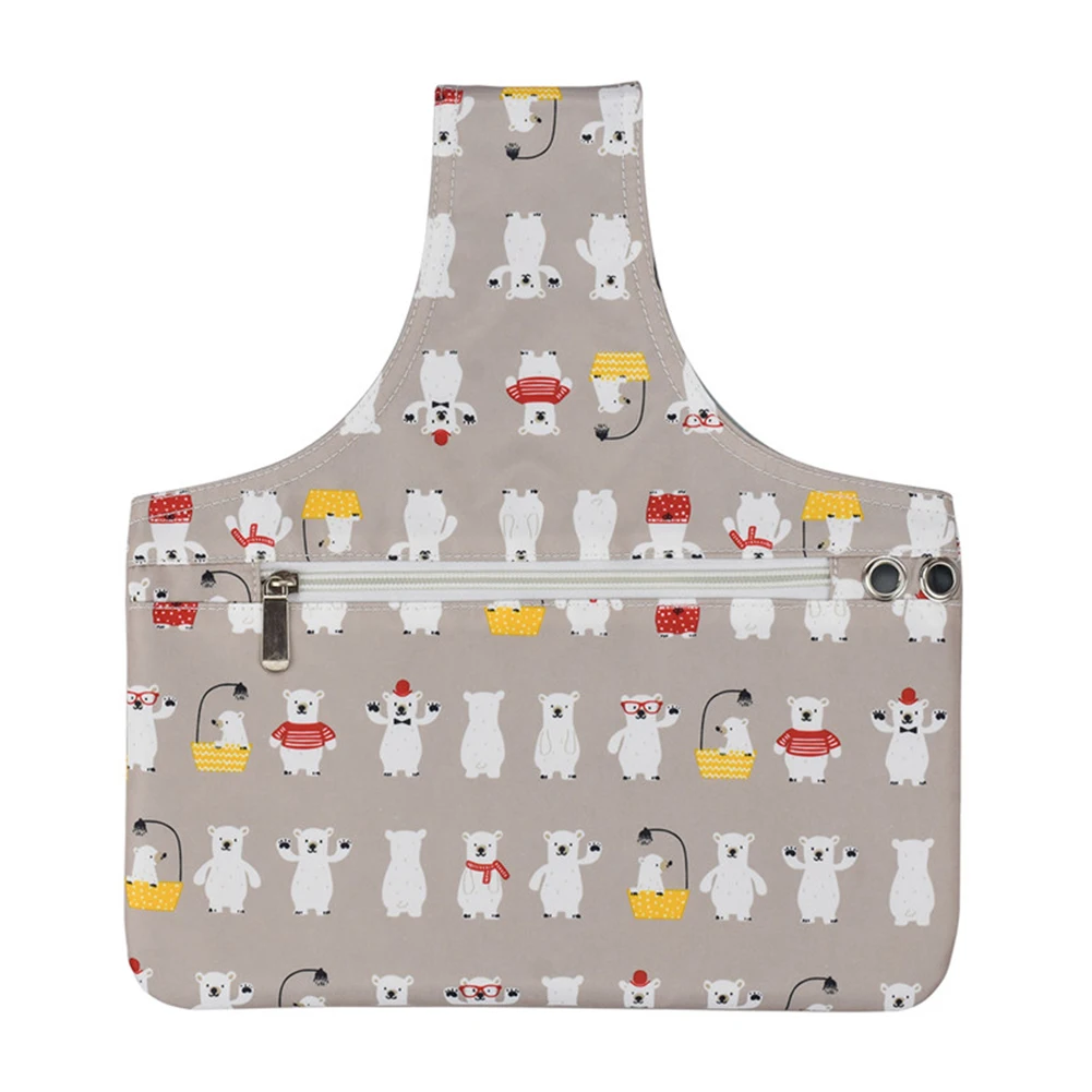 Yarn Holder Oxford Cloth Bear Pattern Knitting Tote Needles Crochet Hooks Double Zippers Dustproof Storage Bag Crocheting Tool | Дом и сад