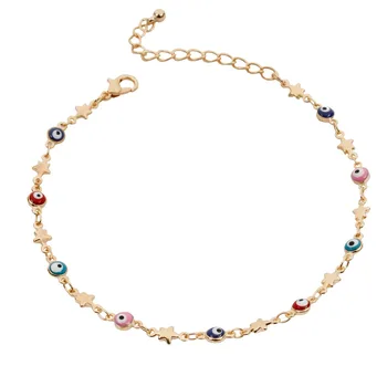 

2019 Trendy Star Evil Eye Choker For Women Chain Necklace