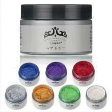 6 цветов цветной воск для волос краска для волос для мужчин и женщин перманентные цвета волос кремовый белый серый одноразовый персональный салон использовать инструмент для окрашивания волос