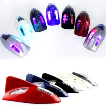 

New Shark Fin Solar Light Automobile Anti Collision LED Warning Lamp Decoration for Car