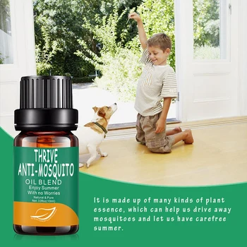 

10ML Natural Plant Extracts Pure Essential Oil Diffuser For Aromatherapy, Massage Air Fresh Thrive Anti-Mosquito Oil Health Care