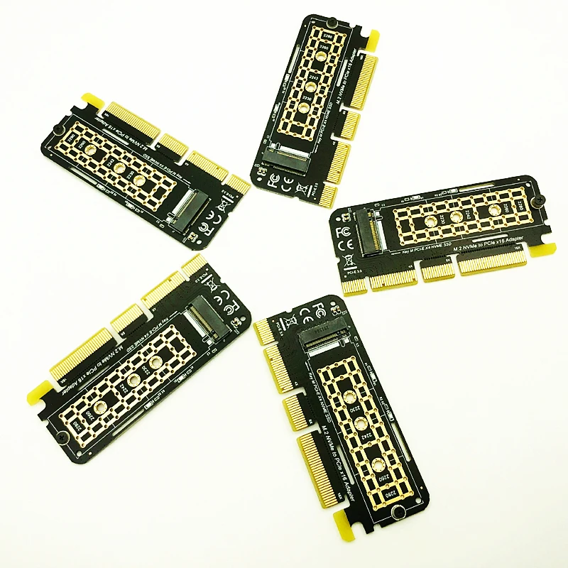 5 шт. M.2 NVME адаптер M.2 M2 NVME PCIE to M2 адаптер PCI Express X16 X8 X4 Raiser SSD M.2 PCI-E карта расширения для 2230-2280 SSD