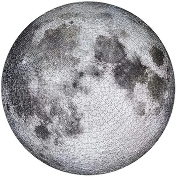

Gradient Puzzle,Full Moon Puzzle 1000Piece Puzzles for Adults Teens Large Round Jigsaw Puzzle Moon Difficult Challenge