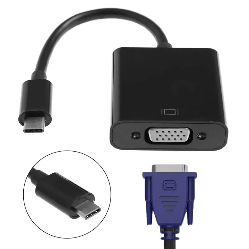 USB 3,1 type C USB-C VGA адаптер для Macbook Chromebook Pixel ноутбука