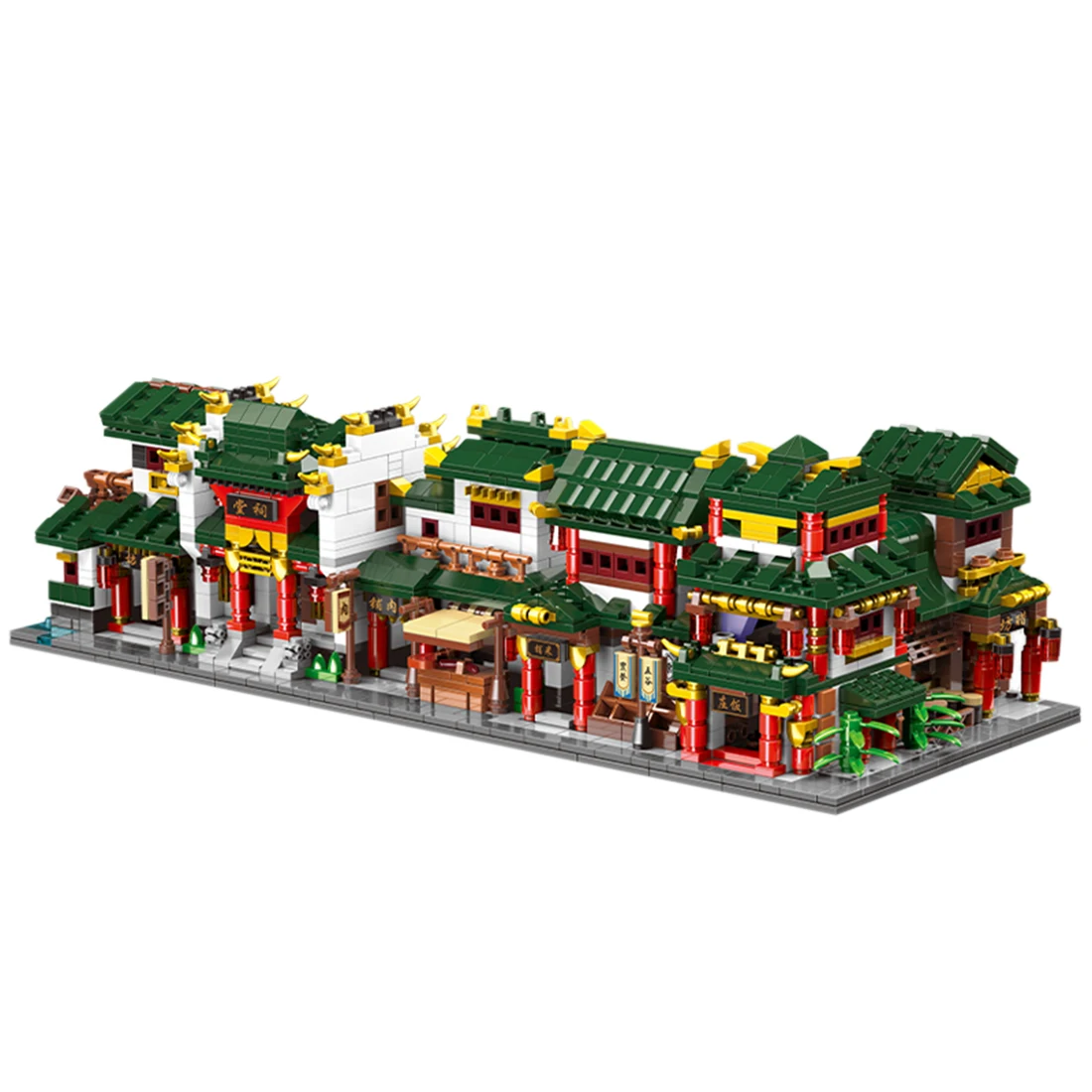 

MODIKER 35OPcs x 6 MOC Art Culture Small Particle Mini Street View Building Blocks DIY Construction Model