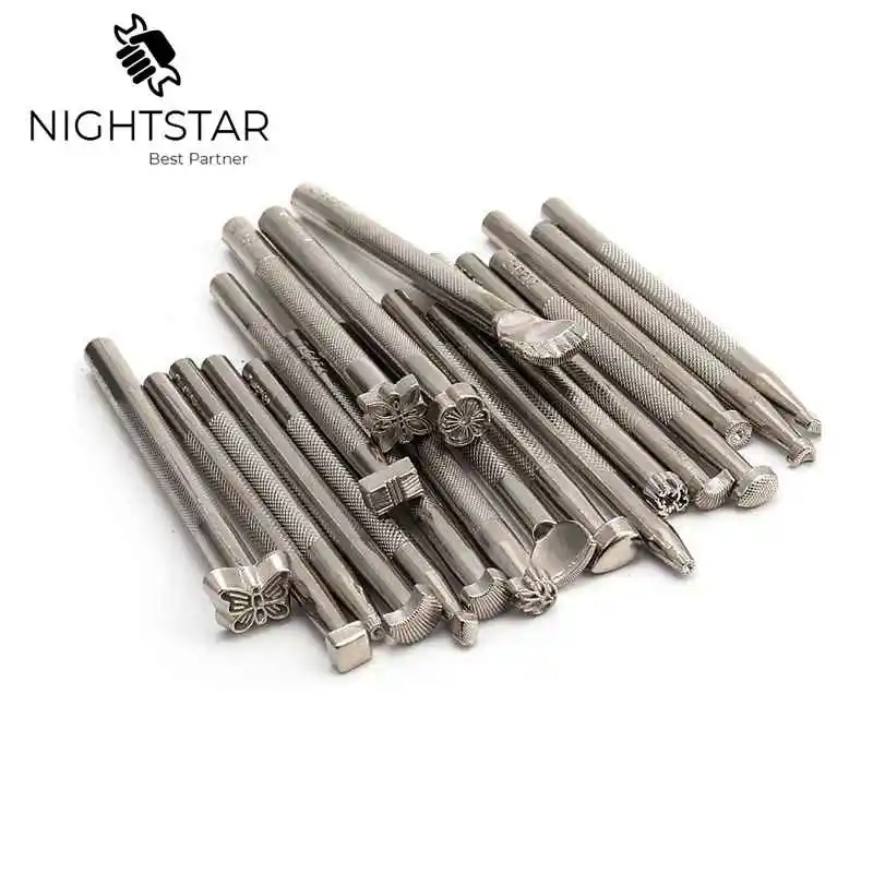 Leather Carving Hand Working Tools Saddle Making Engraving Craft Set 20Pcs