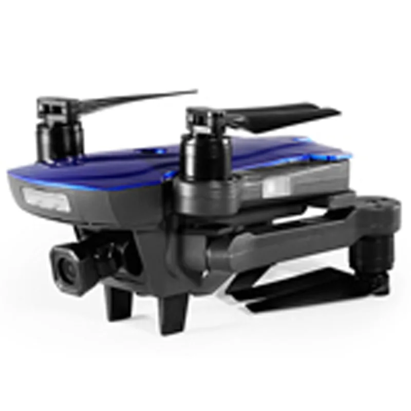 Дрон Квадрокоптер с 1080P Hd Wifi Gps 5Mp камера бесщеточный мотор Rc вертолет авто Rc дроны - Цвет: Blue