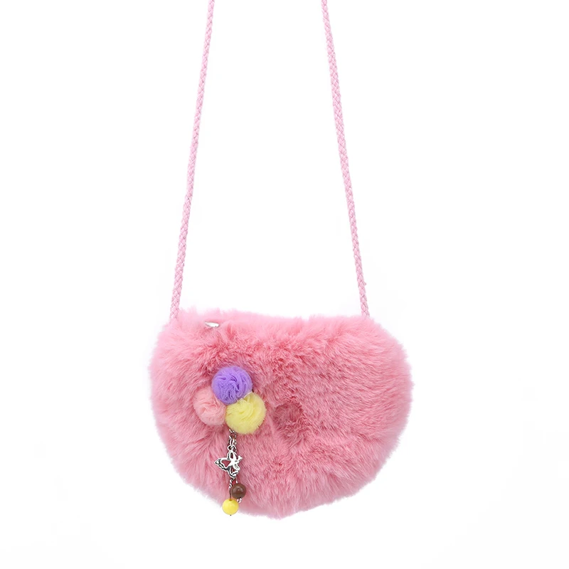 Pink 1 шт., новинка, кошелек для девочек, Детский кошелек, маленький кошелек для мелочи, Детская сумочка, сумочка для денег и монет, одноцветная сумка для монет на молнии, 5 цветов - Цвет: Pink