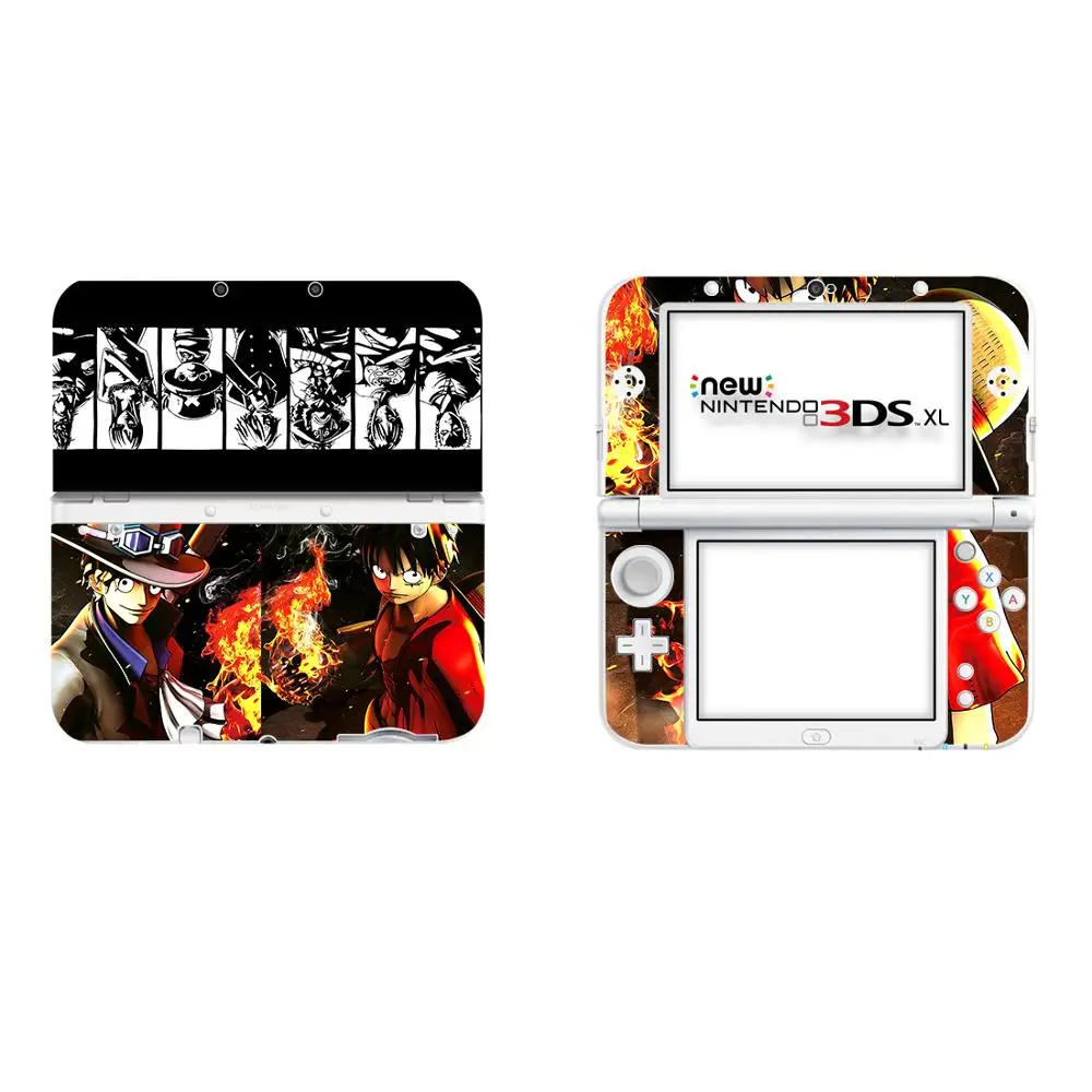 Аниме Одна деталь Луффи виниловая наклейка кожи Стикеры для нового 3DS XL LL шкуры Стикеры s для нового 3dsll Винил Защитная Наклейка