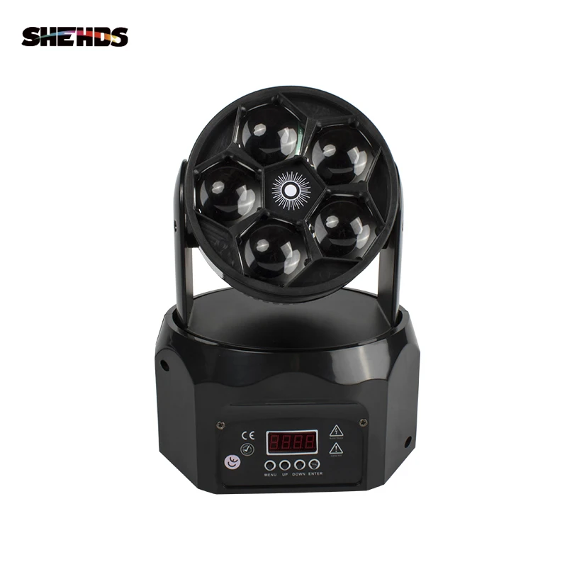 Светодиодный луч + стирка пяти глаза пчел 5x12W RGBW DMX512 сценическое освещение