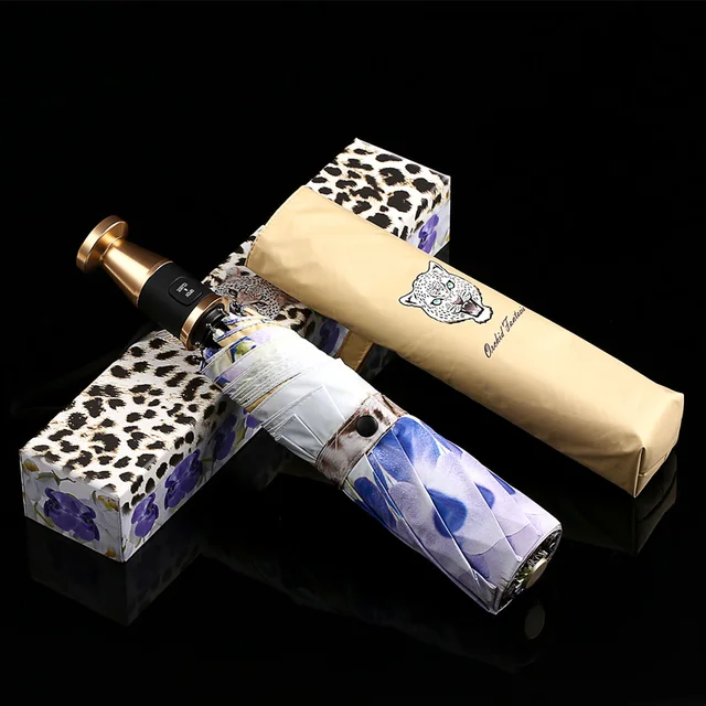 Women Automatic Umbrella Luxury Female Beautiful Windproof Strong Large Umbrella Outdoor Women Parasol Umbella Rain Gear AE50YS out