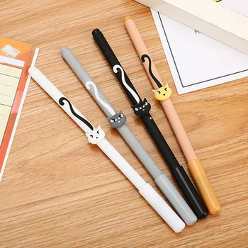 

Cat Cute Pens Kawaii Stationery 0.5mm Novelty Gel Pen Cartoon Gel Pens Student Writing Pen Stationery Kawaii School Supplies