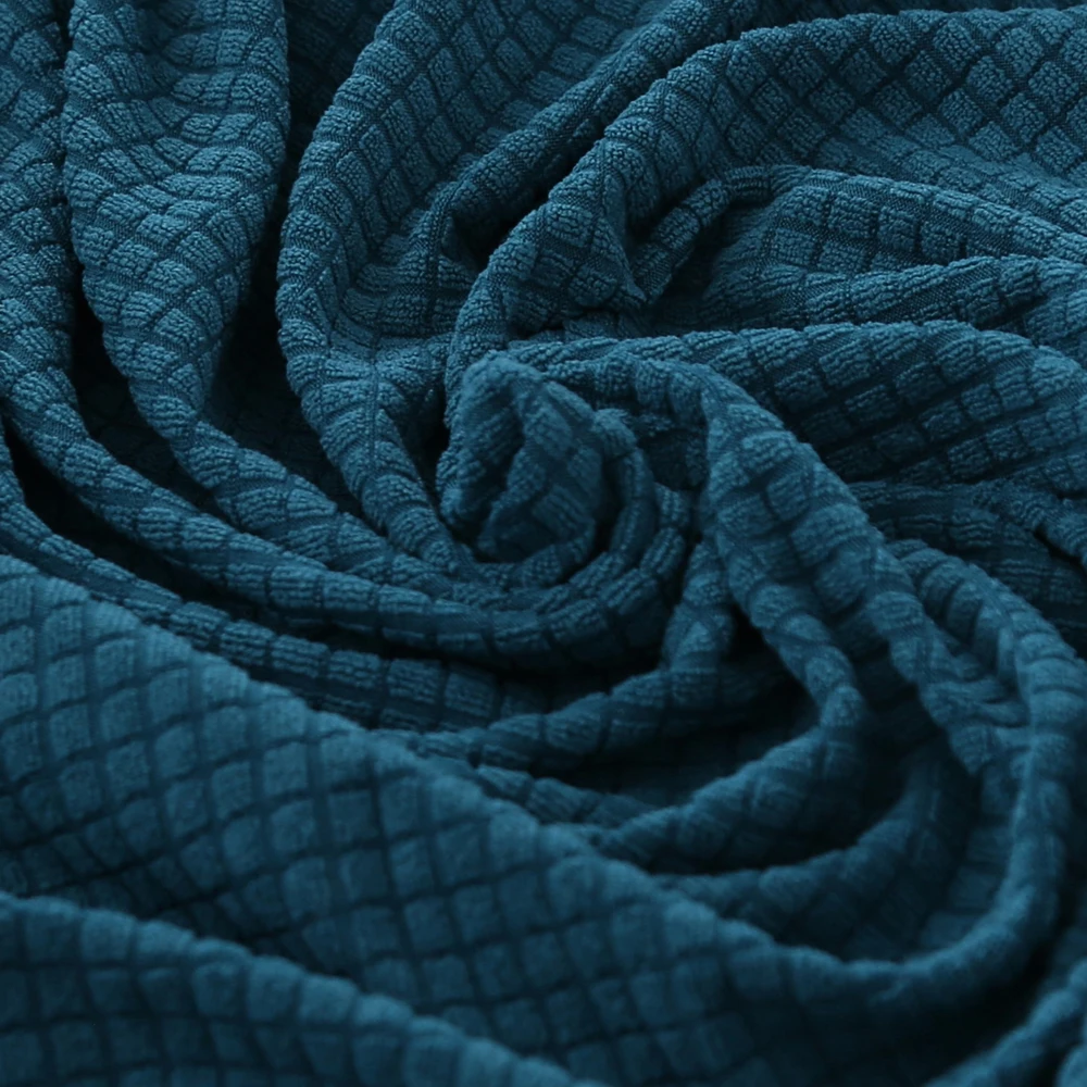 Lake blue Slipcovers стрейч диван-чехол для гостиной все включено эластичный чехол для секционного дивана кресло один/два/три/четыре-места - Цвет: Lake blue