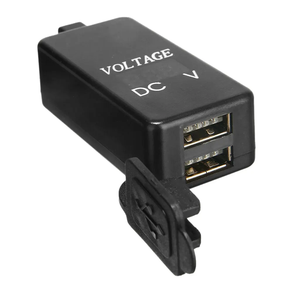 Водонепроницаемый мотоцикл с двумя портами usb SAE к USB Переходный кабель зарядное устройство для телефона