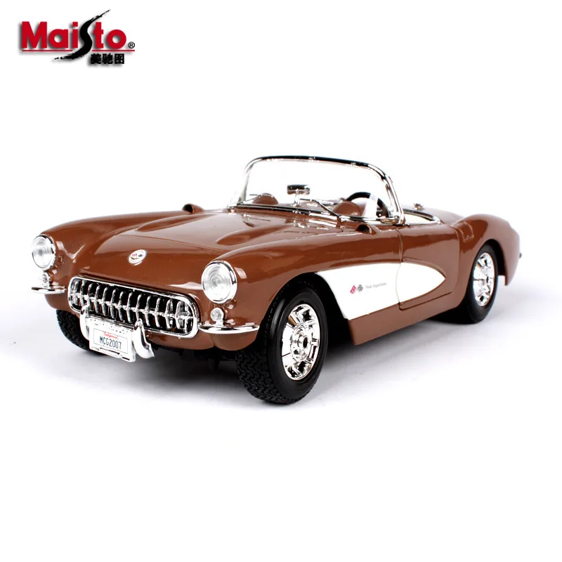 Maisto 1:18 1957 Chevrolet Corvette автомобиль сплава модель Игрушечная машина украшения коллекционный подарок игрушка Литье модель игрушка для мальчиков