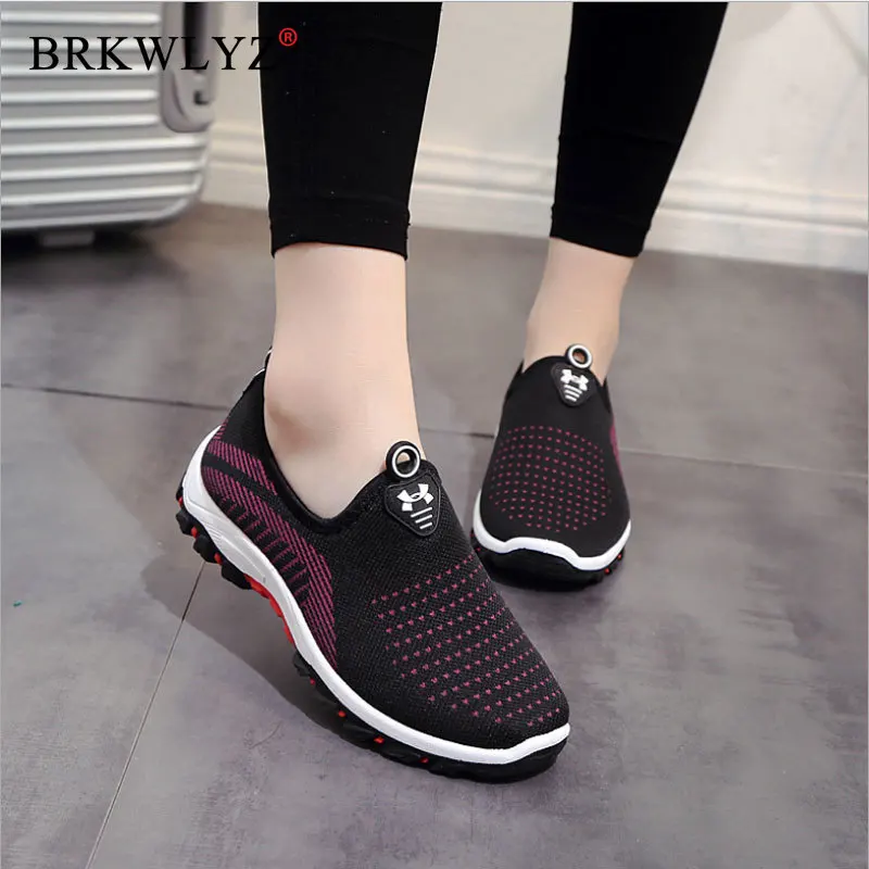 

Fashion Women Platform Sneakers Ladies Casual Mesh Air Loafers Comfort Women Trainers Luxury Sneakers Female Cotton Mom Shoes