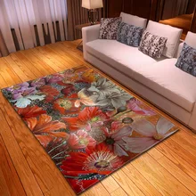 3D акварельный цветочный ковер для гостиной коврик для столовой детская спальня цветок большие ковры домашний мягкий коврик для игр декоративный