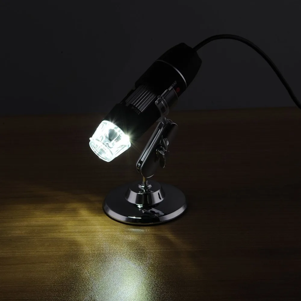 8 LED USB Digital Microscope 500X 1000X 1600X Endoscope Camera Microscopio Magnifier Electronic Monocular Microscope With Stand