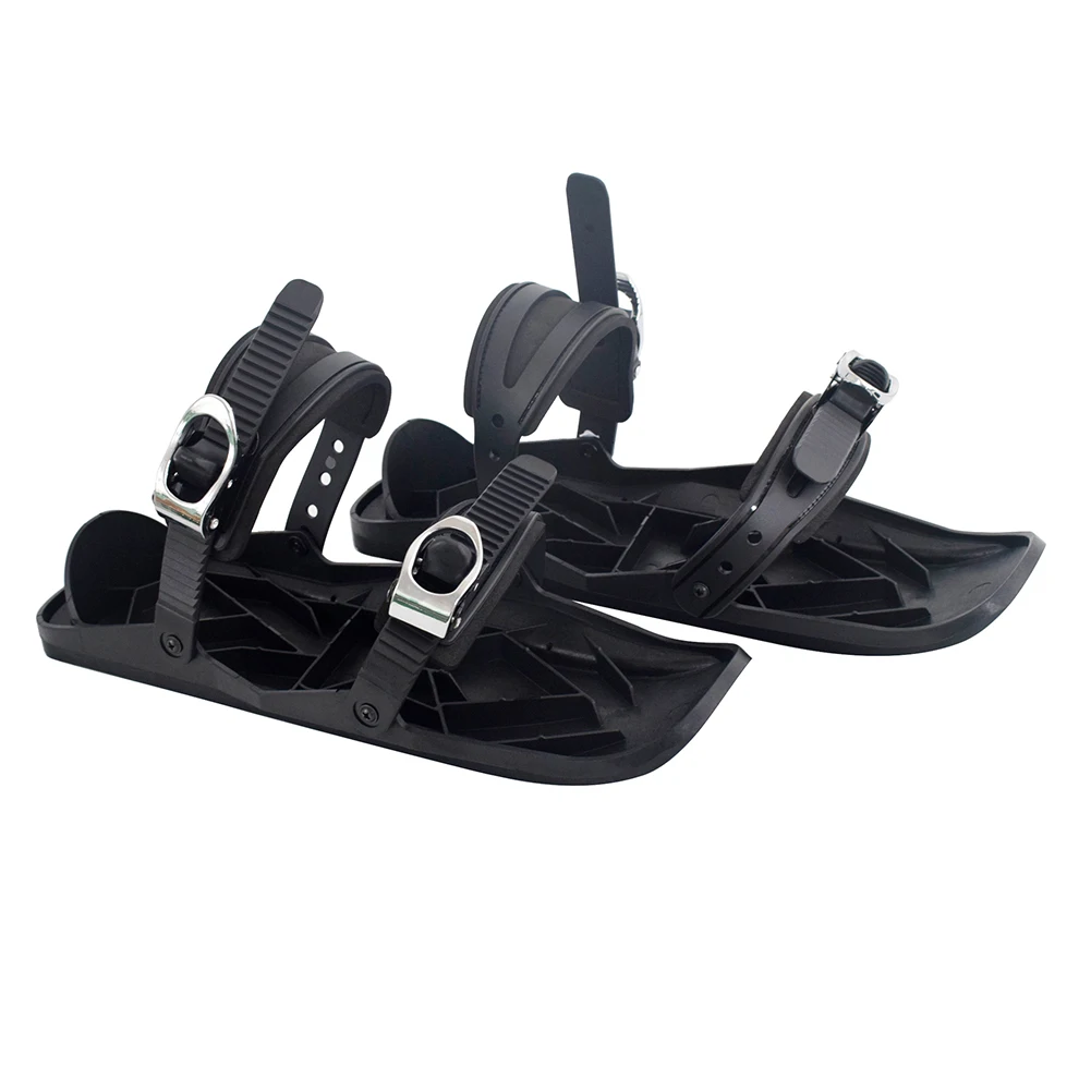 Black 2pcs Регулируемые лыжные мини сани для сноуборда настенные спортивные лыжные ботинки комбинированные коньки с лыжами Открытый Лыжный спорт Зимний спортивный инвентарь - Цвет: Black 2pcs